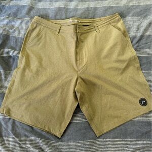 Men's Tan Board Shorts Surf Beach